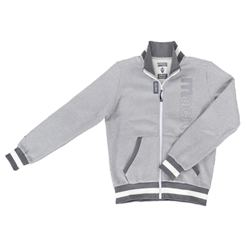 felpa full zip grigia macron MACRON - 1