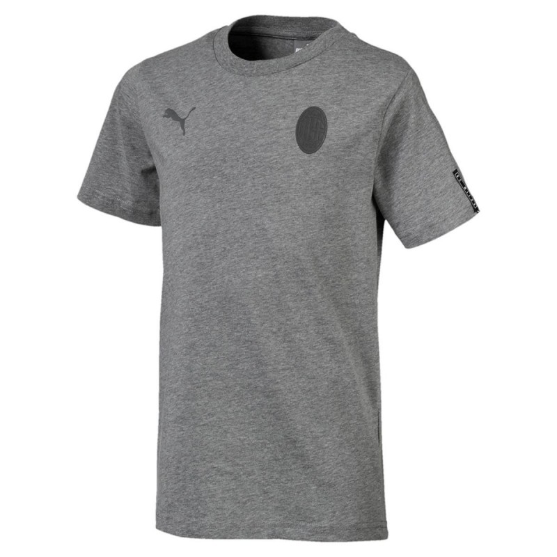 T-SHIRT SLOGAN GRIGIA AC MILAN PUMA - 1