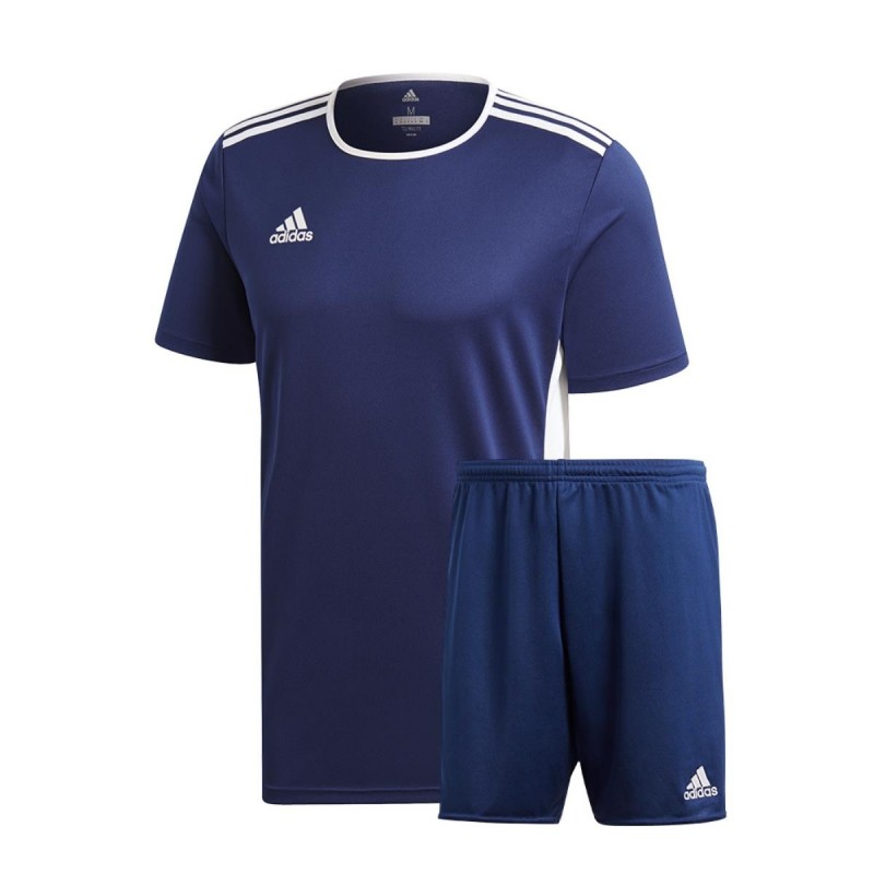 completo adidas t-shirt e pantaloncini entrada blu/navy ADIDAS - 1