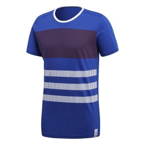 t-shirt blu francia ADIDAS - 1