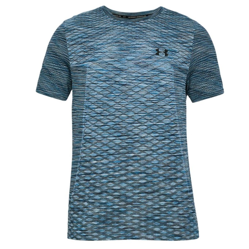 t-shirt vanish seamless blu under armour UNDER ARMOUR - 1