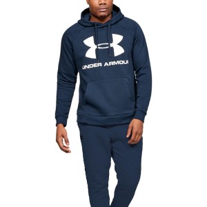 tuta felpata rival blu con cappuccio under armour UNDER ARMOUR - 1