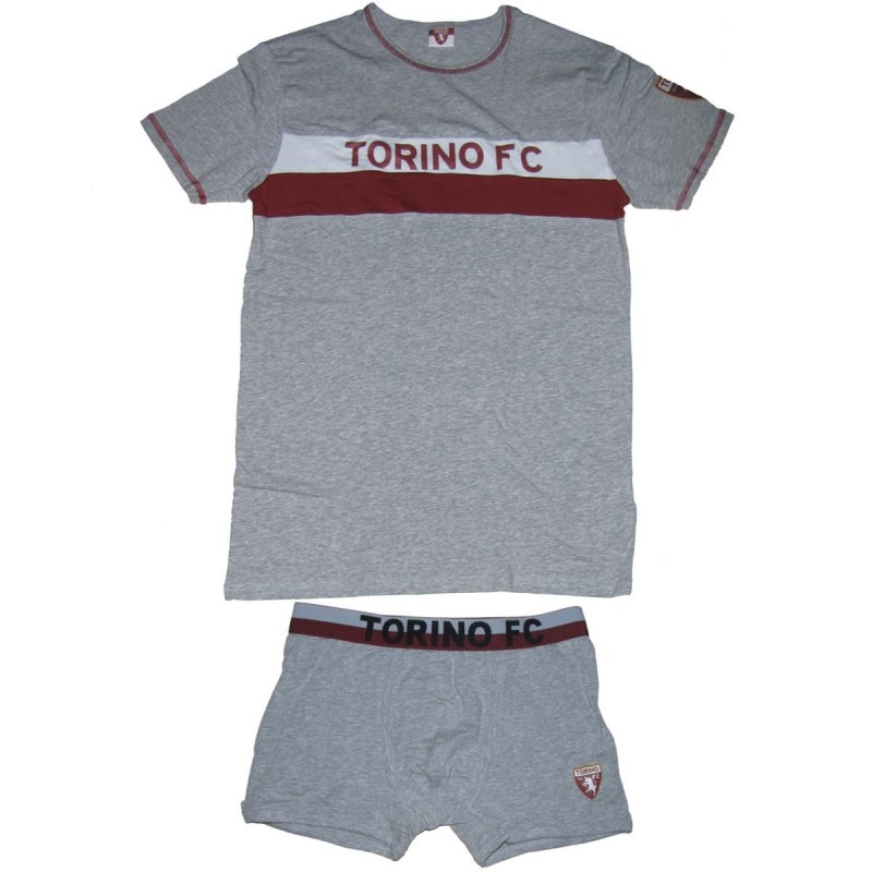 COMPLETO INTIMO GIROCOLLO/BOXER GRIGIO TORINO FC AMISTAD - 1
