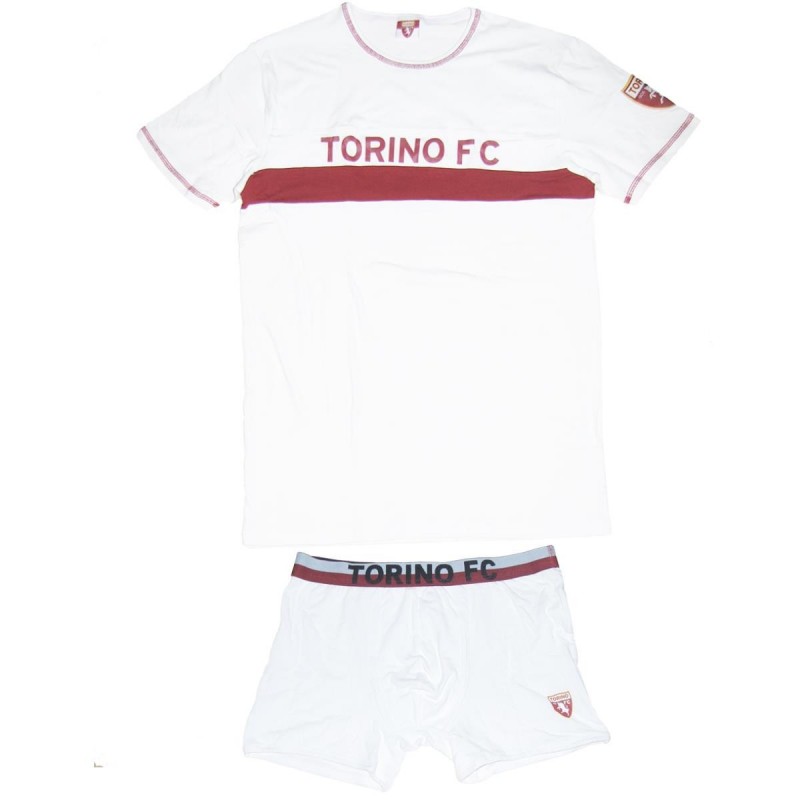 COMPLETO INTIMO GIROCOLLO/BOXER BIANCO TORINO FC AMISTAD - 1