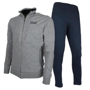 FLEECE FUILL ZIP TRACKSUIT GRAY/BLUE EVERLAST EVERLAST - 1