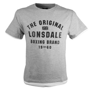 completo t-shirt e pantaloncini grigio/nero lonsdale LONSDALE - 2