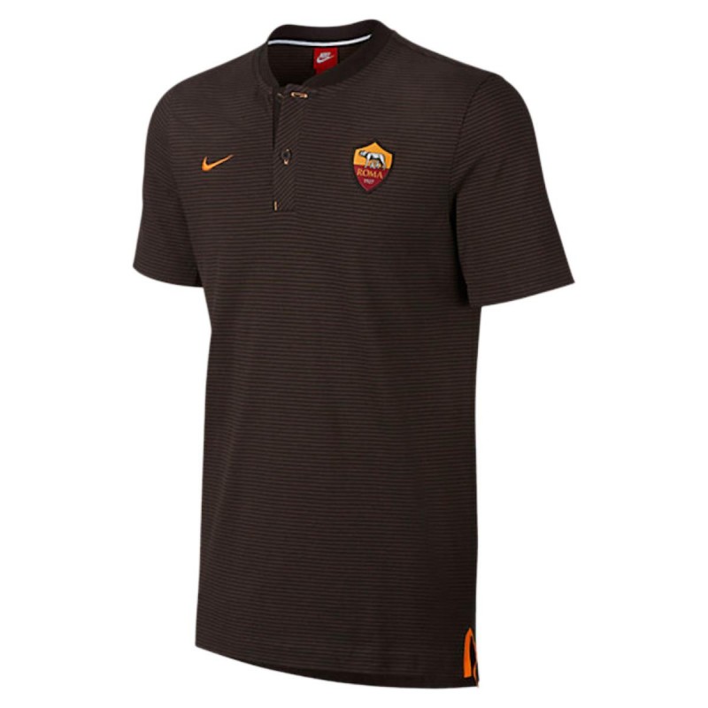 AS ROMA POLO VELVET BROWN MODERN AUTHENTIC GRAND SLAM