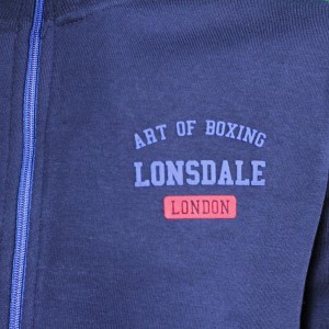 tuta felpata navy full zip lonsdale LONSDALE - 2