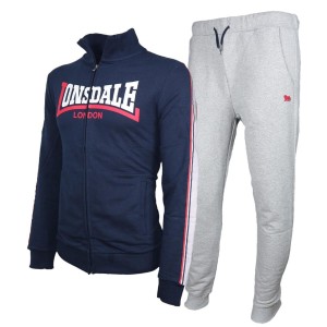 tuta full zip navy/grigia lonsdale LONSDALE - 1