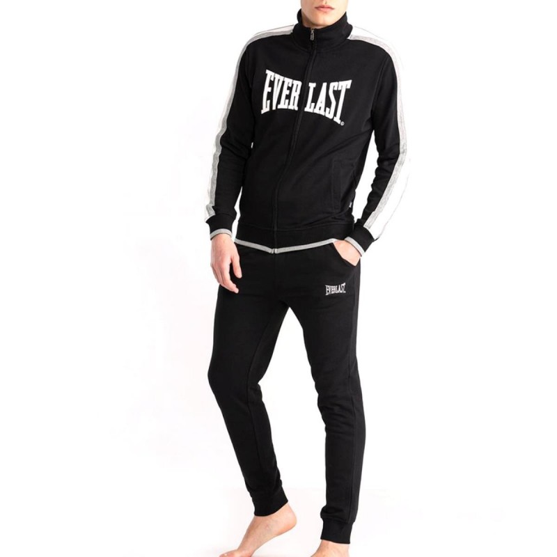 FULL ZIP BLACK EVERLAST TRACKSUIT STRIPED EVERLAST - 1