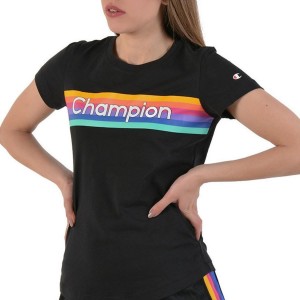 t-shirt rainbow nera donna champion CHAMPION - 1