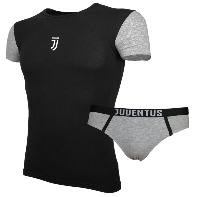 COMPLETO INTIMO GRIGIO E NERO BAMBINO FC JUVENTUS