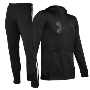 tuta felpata nera con cappuccio under armour UNDER ARMOUR - 2