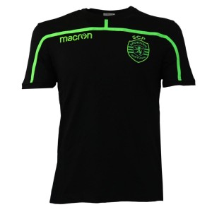 t-shirt nera sporting lisbona MACRON - 1