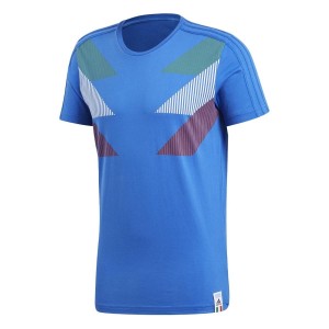 t-shirt azzurra italia ADIDAS - 1