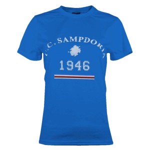 SAMPDORIA WOMAN LIGHT BLUE T-SHIRT 1946 JOMA - 1