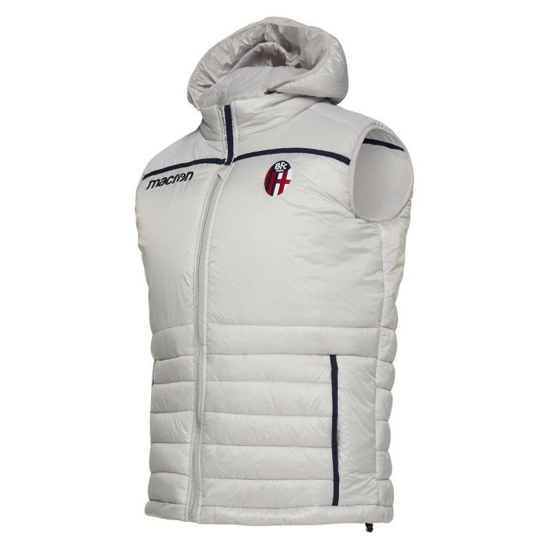 GILET SMANICATO BIANCO BOLOGNA MACRON - 1