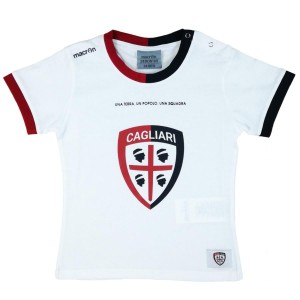 T-SHIRT BIANCA NEONATO CAGLIARI MACRON - 1