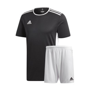 completo adidas t-shirt e pantaloncini entrada nero/bianco ADIDAS - 1