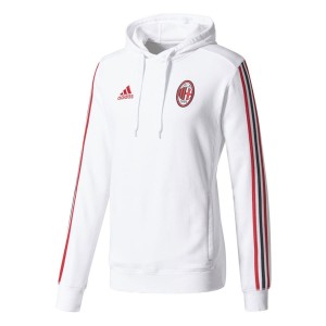 FELPA CON CAPPUCCIO BIANCA AC MILAN ADIDAS - 1