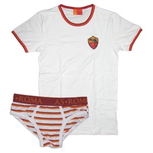 AS ROMA COMPLETO INTIMO BAMBINO BIANCO AMISTAD - 1