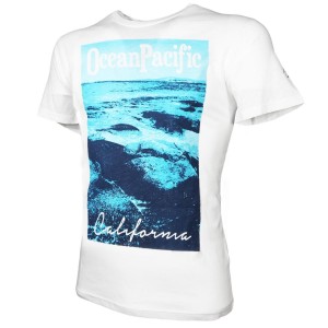 t-shirt bianca california sea ocean pacific Ocean Pacific - 2