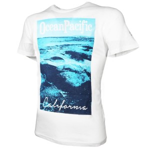 t-shirt bianca california sea ocean pacific Ocean Pacific - 2