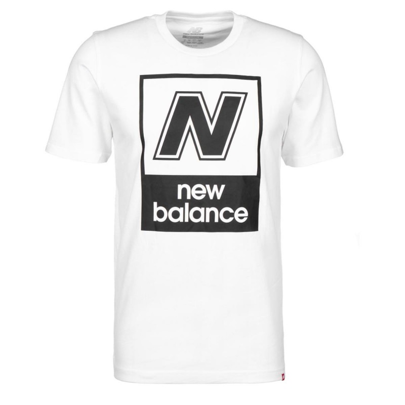 t-shirt bianca essential new balance NEW BALANCE - 1