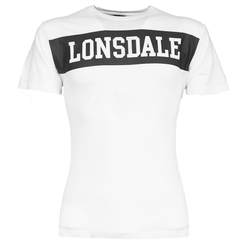 t-shirt girocollo bianca lonsdale LONSDALE - 1
