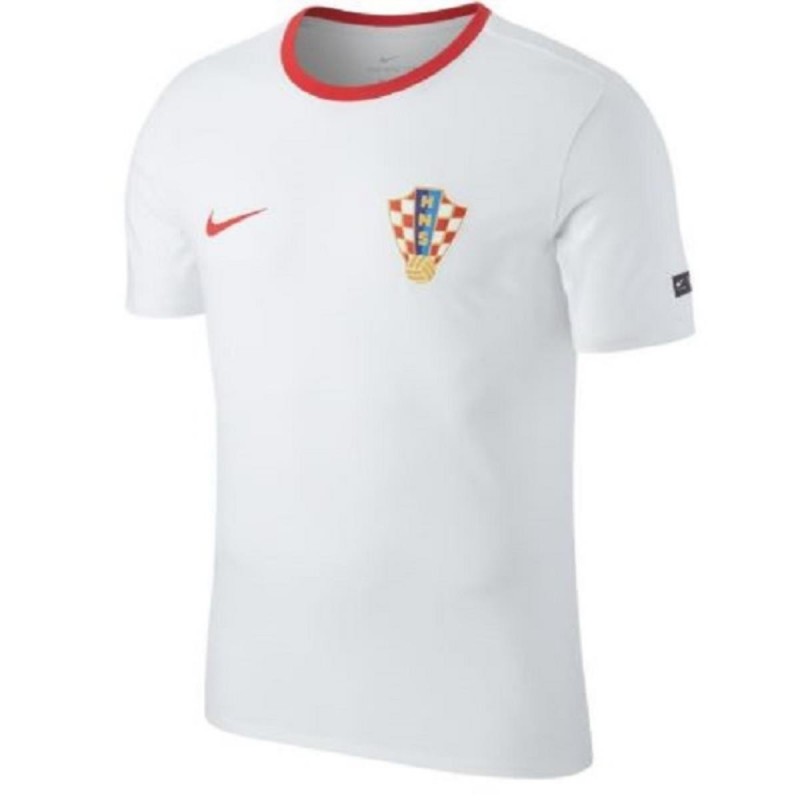 t-shirt crest bianca croazia 2018 NIKE - 1