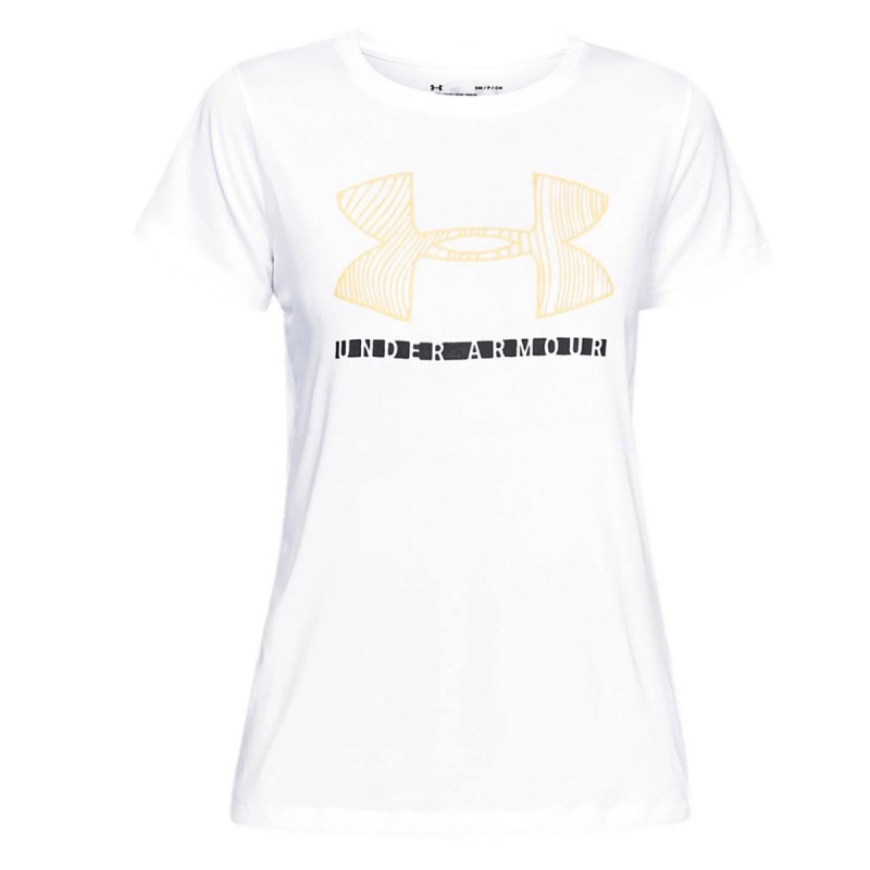 t-shirt donna bianca graphic under armour UNDER ARMOUR - 1