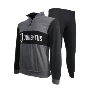 PIGIAMA SERAFINO PILE GRIGIO FC JUVENTUS PLANETEX - 1