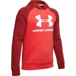 felpa rossa con cappuccio bambino under armour UNDER ARMOUR - 1