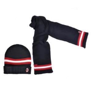 SET NERO SCIARPA E CAPPELLO BAMBINO AC MILAN ENZO CASTELLANO - 1