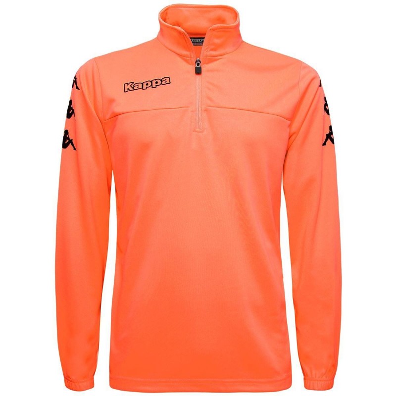 felpa sport rosso fluo kappa