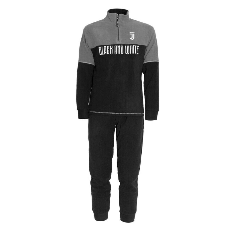 PIGIAMA LUPETTO NERO BAMBINO JUVENTUS PLANETEX - 1