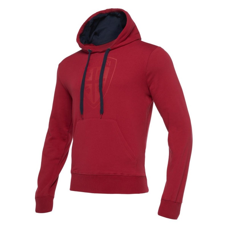 felpa mizuno rossa con cappuccio