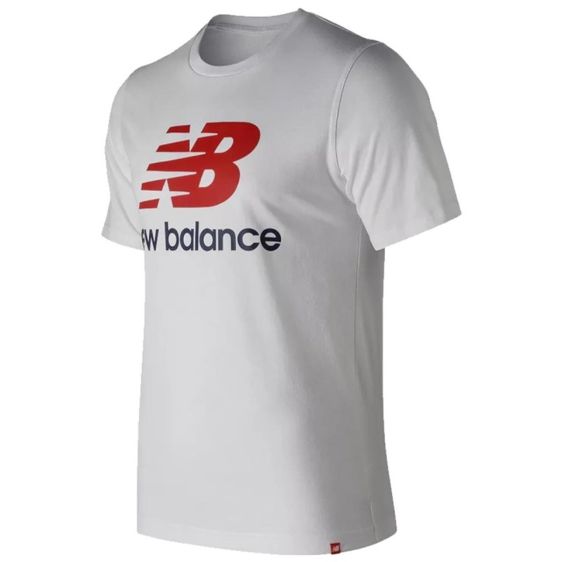 t-shirt bianca essential logo new balance NEW BALANCE - 1