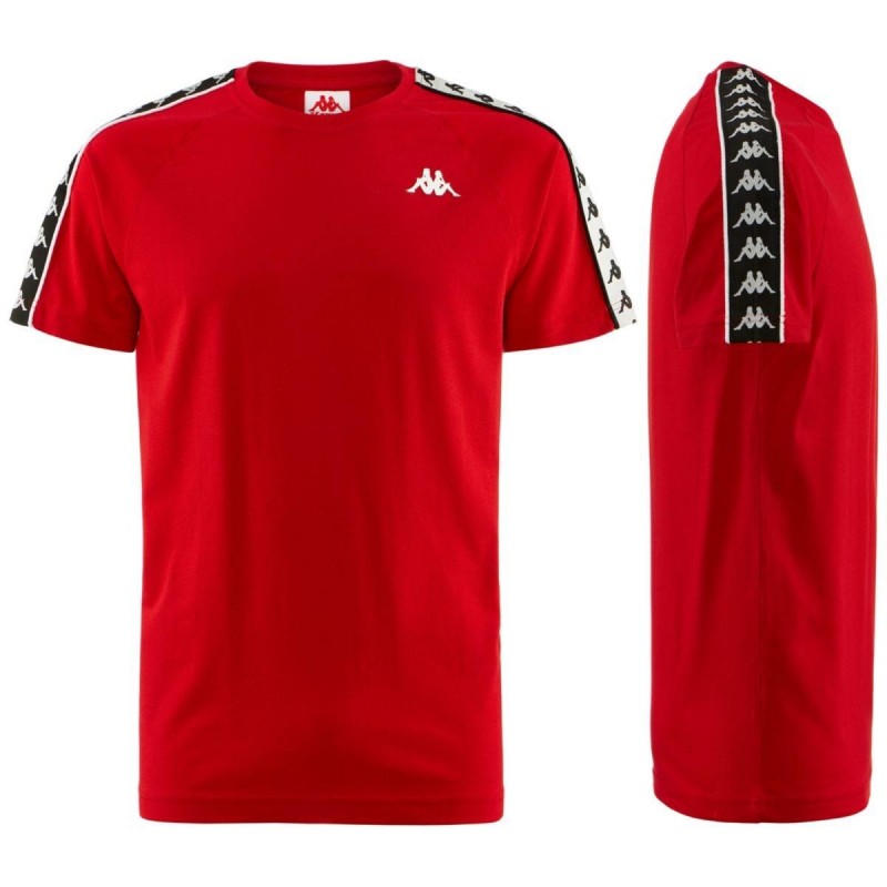 t-shirt rossa/nera banda KAPPA - 1