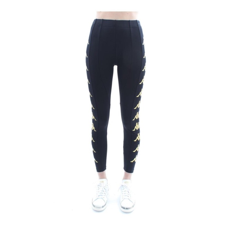 leggings neri/oro banda kappa KAPPA - 1