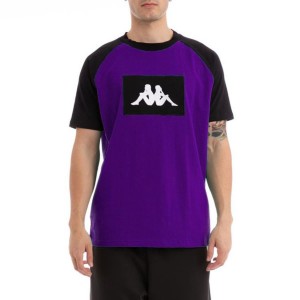 t-shirt logo viola kappa KAPPA - 1