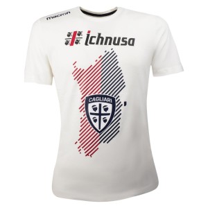 T-SHIRT CAGLIARI BIANCA GRAPHIC MACRON - 1