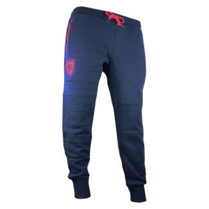 PANTALONE FELPATO BLU/ROSSO CAGLIARI MACRON - 1