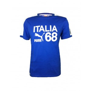 t-shirt italia celebrativa euro 1968 azzurra PUMA - 1