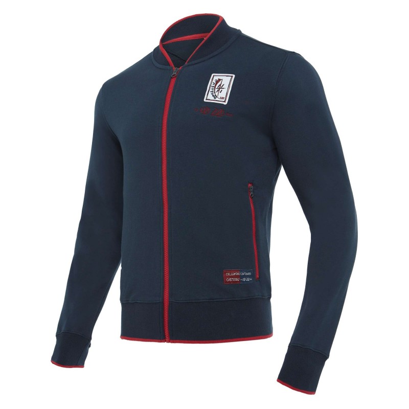 FELPA CAGLIARI FULL ZIP CENTENARIO 2019/2020 MACRON - 1