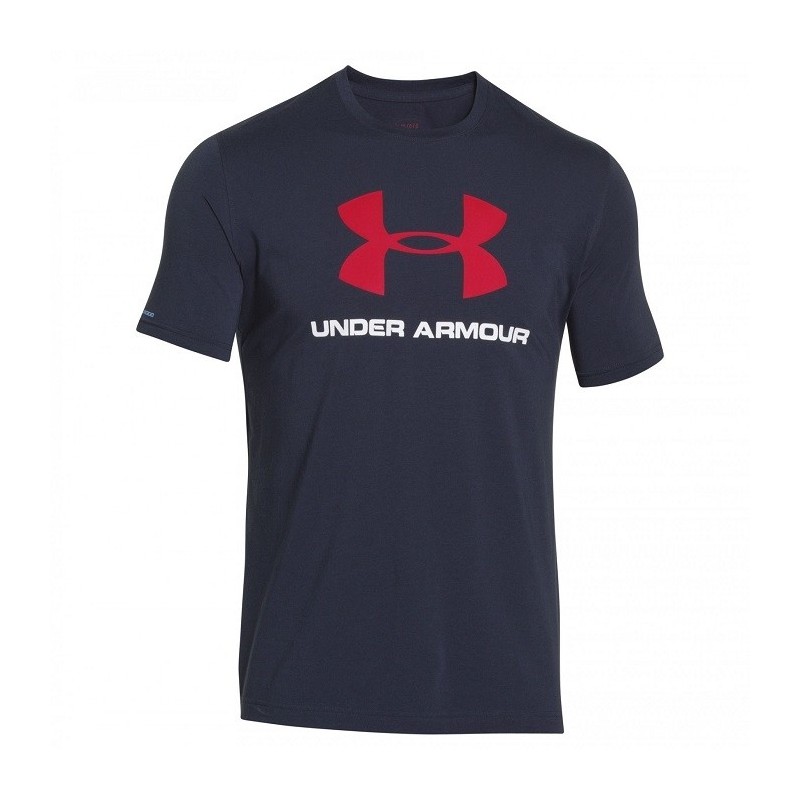 t-shirt logo navy under armour UNDER ARMOUR - 1