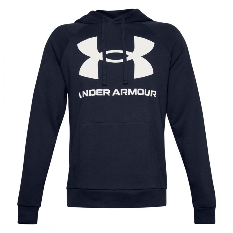 felpa under armour blu big logo con cappuccio UNDER ARMOUR - 1