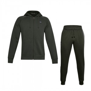 TUTA FELPATA UNDER ARMOUR VERDE FULL ZIP UNDER ARMOUR - 1