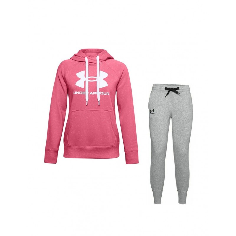 tuta felpata under armour donna rosa UNDER ARMOUR - 1