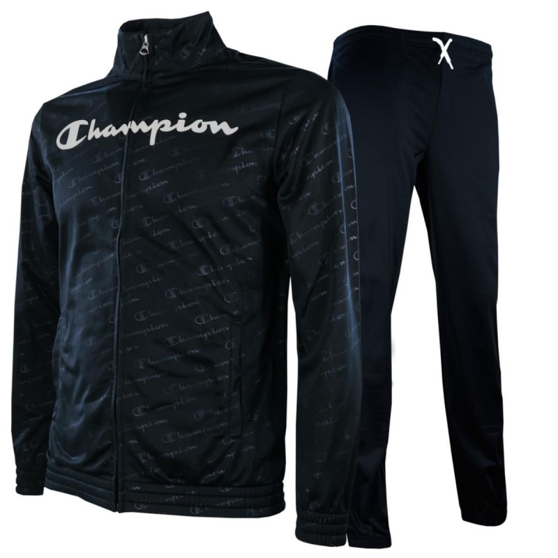 Tuta Champion nera della collezione Big Logo